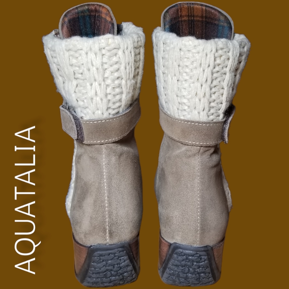 Aquatalia zip wedge ankle boot - Picture 6 of 11